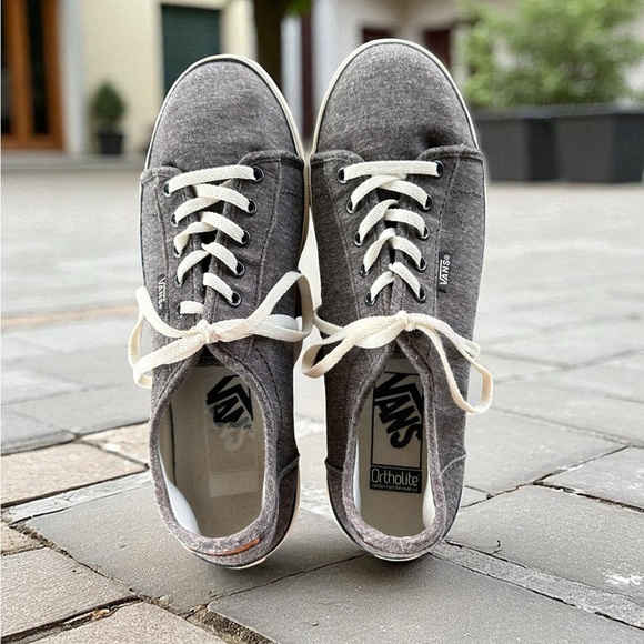 Vans Ortholite Women’s Stylish Gray Low Top Casual Canvas Sneakers Size 8 - Picture 2 of 15